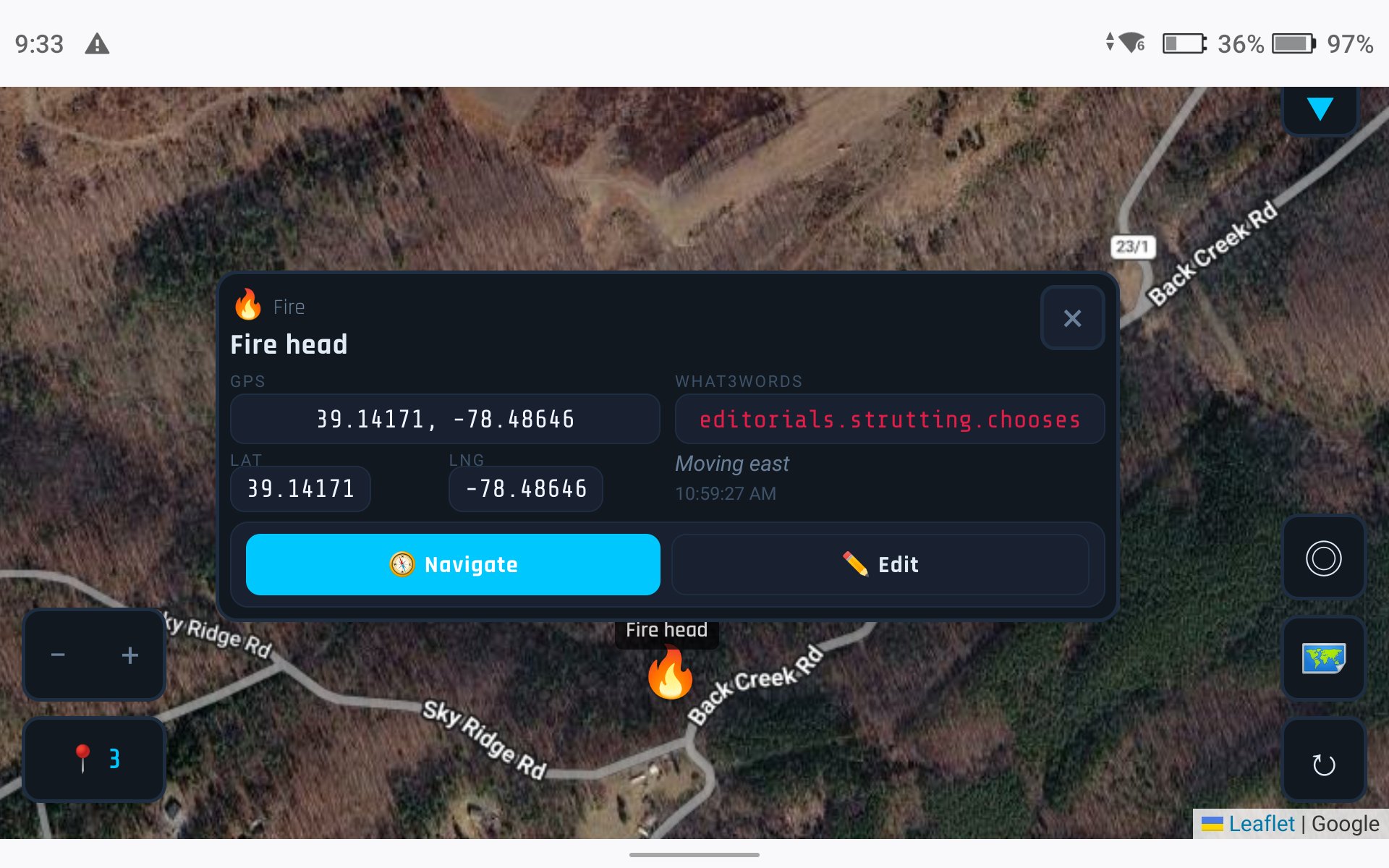 FieldOps running on DJI RC Pro controller